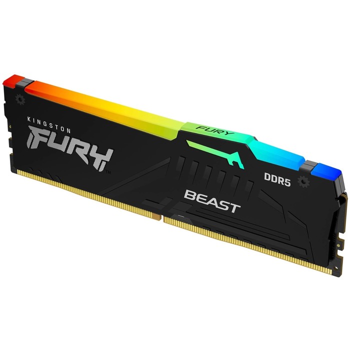 Память DDR5 8GB 5600MHz Kingston KF556C36BBEA-8 Fury Beast Black Expo RGB RTL Gaming PC5-44   107350 - фото 51636167