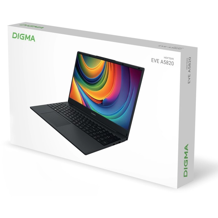 Ноутбук Digma EVE A5820 Ryzen 3 3200U 8Gb SSD256Gb AMD Radeon 15.6" IPS FHD (1920x1080) Win   107351 - фото 51636701