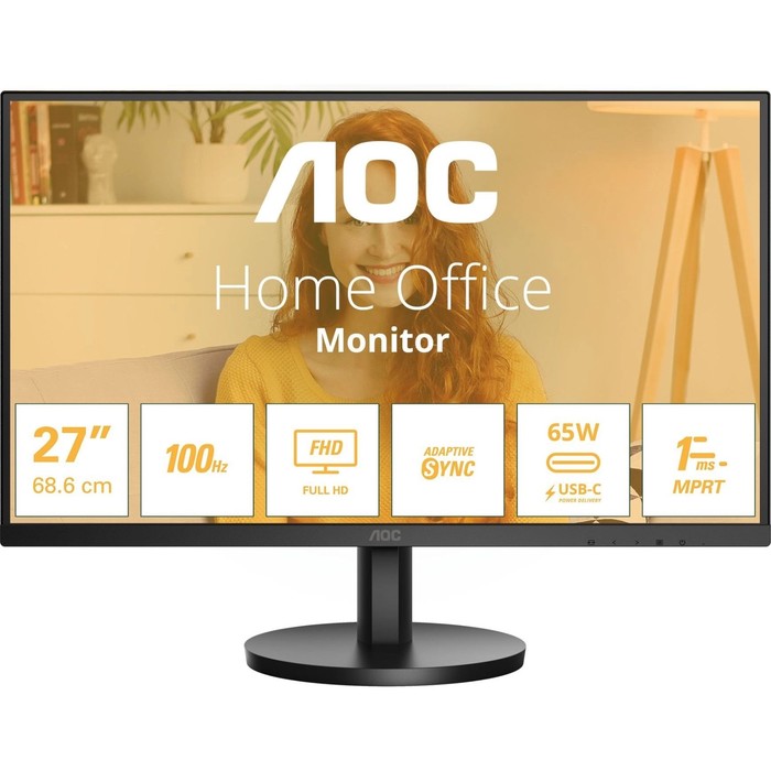 Монитор AOC 27" Basic-Line 27B3CA2 черный IPS LED 1ms 16:9 HDMI M/M матовая 250cd 178гр/178   107352 - фото 51637192