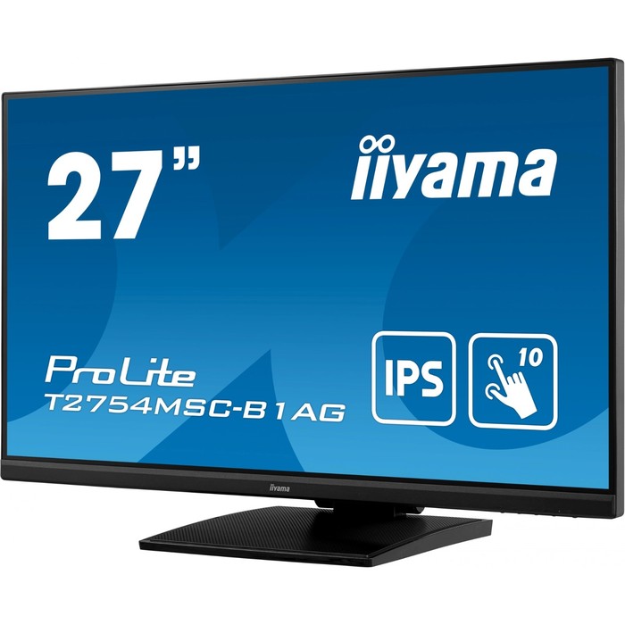 Монитор Iiyama 27" Touch T2754MSC-B1AG черный IPS LED 16:9 HDMI M/M HAS 300cd 178гр/178гр 1   107352 - фото 51637286