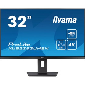 Монитор Iiyama 31.5" XUB3293UHSN-B5 черный IPS LED 16:9 HDMI M/M матовая HAS Piv 350cd 178г   107352