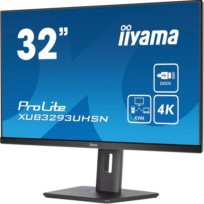 Монитор Iiyama 31.5" XUB3293UHSN-B5 черный IPS LED 16:9 HDMI M/M матовая HAS Piv 350cd 178г   107352 - фото 51637296