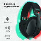 Наушники с микрофоном GMNG GG-HS420W темно-серый 1.5м накладные BT/Radio оголовье (1970391)   107352 - Фото 7