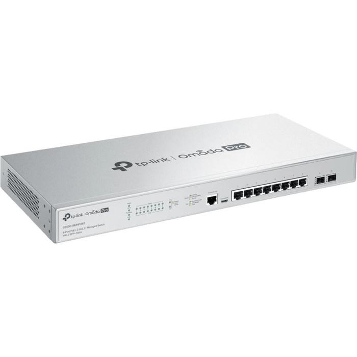 Коммутатор TP-Link Omada Pro S5500-8MHP2XF (L2+) 8x1Гбит/с 2xКомбо(10GBase-T/SFP+) 2SFP+ 8P   107353 - фото 51637479