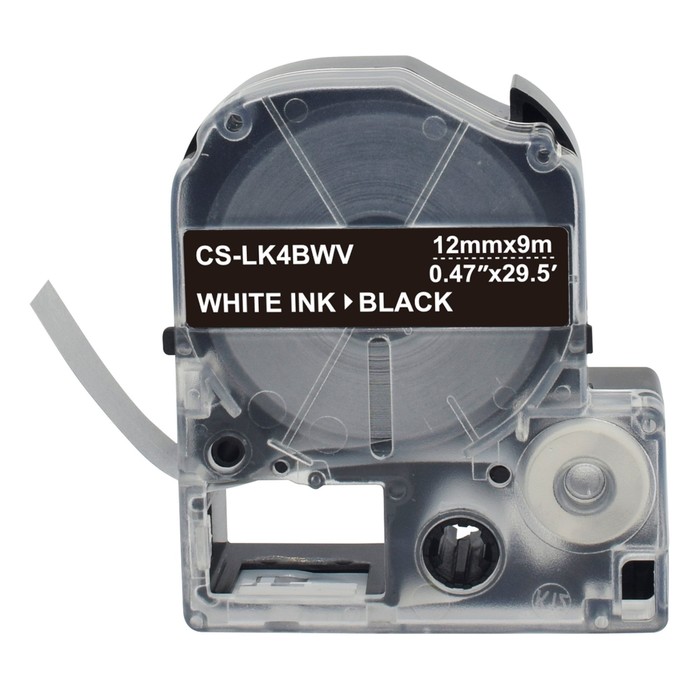 Картридж ленточный Cactus CS-LK4BWV, чёрный, для Epson LW300/LW400/LW700/LW600P/LW1000P/K400