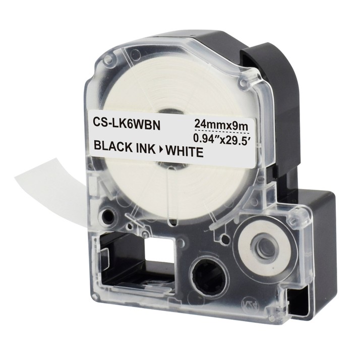 Картридж ленточный Cactus CS-LK6WBN черный для Epson LW700/LW600P/LW1000P/Z700/Z900 - фото 51642270 Картридж ленточный Cactus CS-LK6WBN черный для Epson LW700/LW600P/LW1000P/Z700/Z900 - фото 51642270