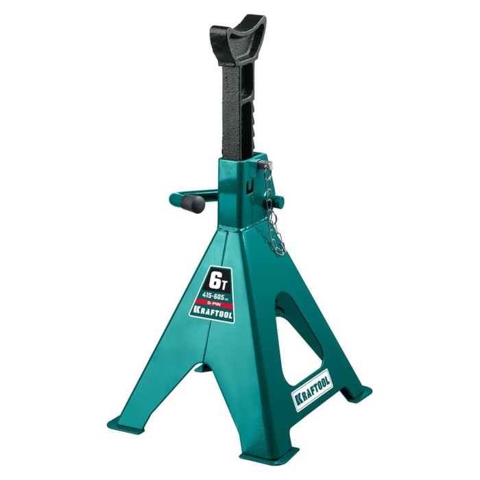 Подставка страховочная KRAFTOOL 43465-6, усиленная, со штифтом, 415 - 605 мм, 6 т - Фото 1