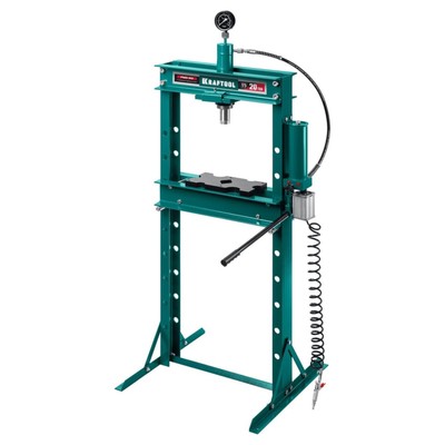 Пресс гидравлический ЗУБР 43473-20, с гидронасосом и пневмоприводом, 20 т