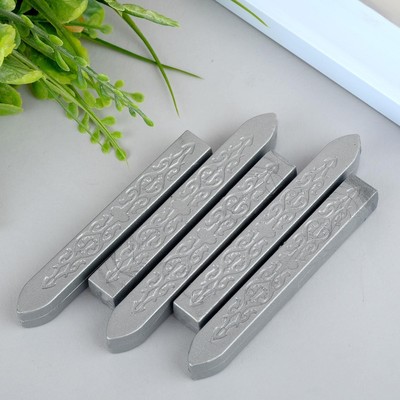 Сургуч для печати «Серебро», набор 5 шт., 9×1×1 см