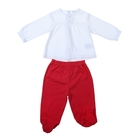 Комплект для девочки: кофта в красный горошек, штанишки, рост 68-74 см (3-6 мес.), цвет микс 9002NC1048 - Фото 2