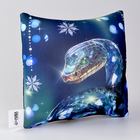 Подушка декоративная антистресс «Змея», синяя - Фото 4