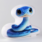 Антистресс игрушка «Змея» синяя - Фото 4