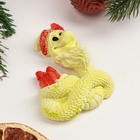 Фигура с подвесом "Змея с подарком" лимонная, 8х3см (комплект 2 шт) - фото 25423709