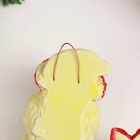 Фигура с подвесом "Змея с подарком" лимонная, 8х3см (комплект 2 шт) - фото 25423710