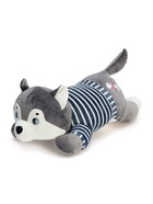 Мягкая игрушка «Хаски», с пледом, 60 см, цвет серый - Фото 7