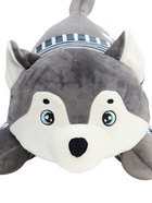 Мягкая игрушка «Хаски», с пледом, 60 см, цвет серый - Фото 9