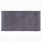 Набор полотенец в коробке Эстет 50х90см, 70х130см, тёмно-серый, махра 420г/м, хлопок 100% - фото 25482045