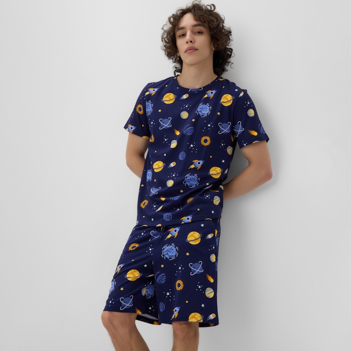 

Пижама мужская (футболка и шорты) KAFTAN Space, р-р 50