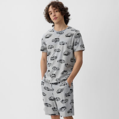 Пижама мужская (футболка и шорты) KAFTAN Cars, размер 56