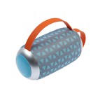 УЦЕНКА Портативная колонка Luazon LAB-54, 10 Вт, 1200 мАч, microSD, AUX, USB, серо-бирюзовая - Фото 2