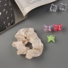 Набор для волос «Джеси блеск», резинка 7 см, 3 крабика 2 см, нежность - Фото 3