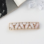 Заколка - автомат для волос «Глория», нежность прямой, 9 см - Фото 2