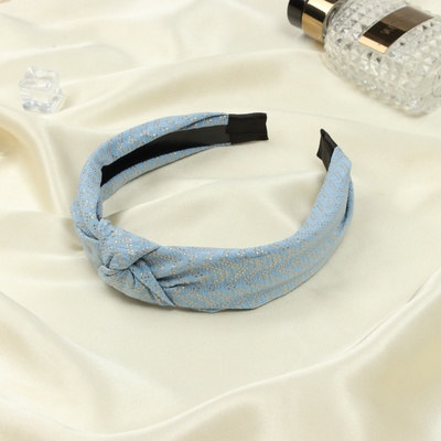 Ободок для волос QF «Джил», 2.5 см, голубой