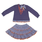 Комплект для девочки "Значки": кофта, юбка, рост 80-86 см (12-18 мес.), цвет микс 9077IE1493 - Фото 2