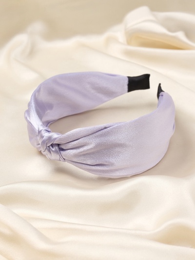 Ободок для волос QF «Трейси», 4 см, сиреневый