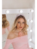 Ободок для волос «Трейси», 4 см, сиреневый - фото 54782536