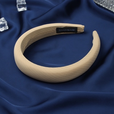 Ободок для волос QF «Джойс», 3 см, горчичный