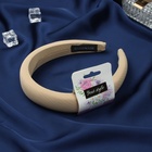 Ободок для волос QF «Джойс», 3 см, горчичный - Фото 2