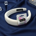 Ободок для волос QF «Джойс», 3 см, молочный - Фото 2