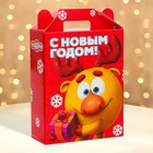 Подарочная коробка Новогодняя Подарок "Смешарики" лицензия 16,8 х 6,8 х 20, 9 см (+3,9 см). Новый год 10652913 - фото 310266323