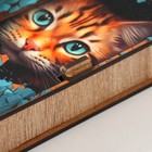 Шкатулка "Котик" 17х8,5х3,5 см - фото 25423806