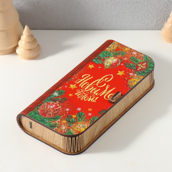 

Шкатулка "С Новым годом" 17х8,5 см