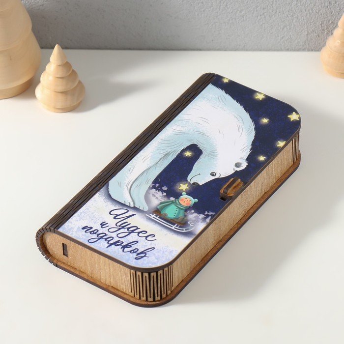 

Шкатулка "Белый медведь" 17х8,5 см