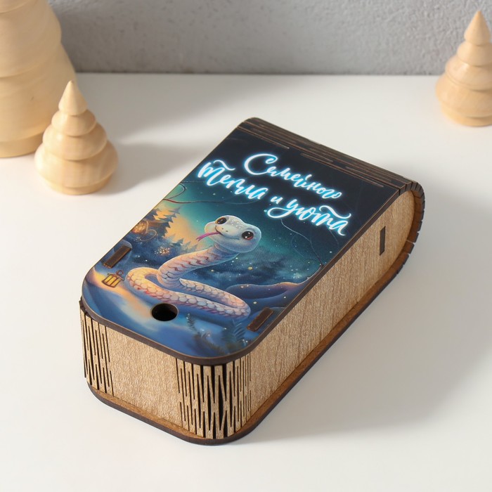 

Шкатулка-книга "Змея. Семейного тепла" 13х7х4 см