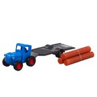 Игровой набор "Синий трактор" с прицепом - фото 25401794
