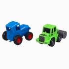 Игровой набор "Синий трактор" с прицепом - фото 25401802