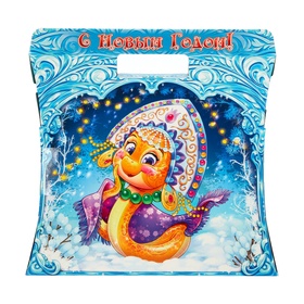 Подарочная новогодняя коробка «Сумка со змеей», упаковка, 24.5?11.5?23 см (комплект 5 шт)