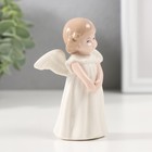 Сувенир керамика "Малышка-ангел в белом платье"9х6,5х4 см - фото 25437852