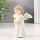 Сувенир керамика "Малышка-ангел в белом платье"9х6,5х4 см - фото 25437854
