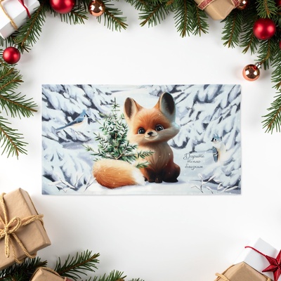 Полотенце новогоднее «Этель Дарите тепло» 40×73 см, 100% хлопок, саржа 190 г/м²