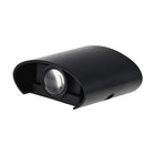 Светильник фасадный «Полусфера», 2 Вт, 3000К, 1 луч, IP65, 220 В, пластиковый корпус, чёрный, свечение тёплое белое - Фото 7