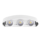 Светильник фасадный «Полусфера», FSD-070, 6 Вт, 3000К, 3 луча, IP65, 220 В, пластик, белый - Фото 3