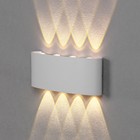 Светильник фасадный «Полусфера», 8 Вт, 3000К, 4 луча, IP65, 220 В, пластиковый корпус, белый, свечение тёплое белое - Фото 2