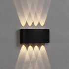 Светильник фасадный «Полусфера», 8 Вт, 3000К, 4 луча, IP65, 220 В, пластиковый корпус, чёрный, свечение тёплое белое - Фото 4