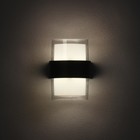 Светильник фасадный «Гранд двойной», 10 Вт, 4000К, IP65, 220 В, пластиковый корпус, чёрный, свечение нейтрально-белое - Фото 3