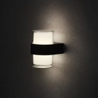 Светильник фасадный «Гранд двойной», 10 Вт, 4000К, IP65, 220 В, пластиковый корпус, чёрный, свечение нейтрально-белое - Фото 2